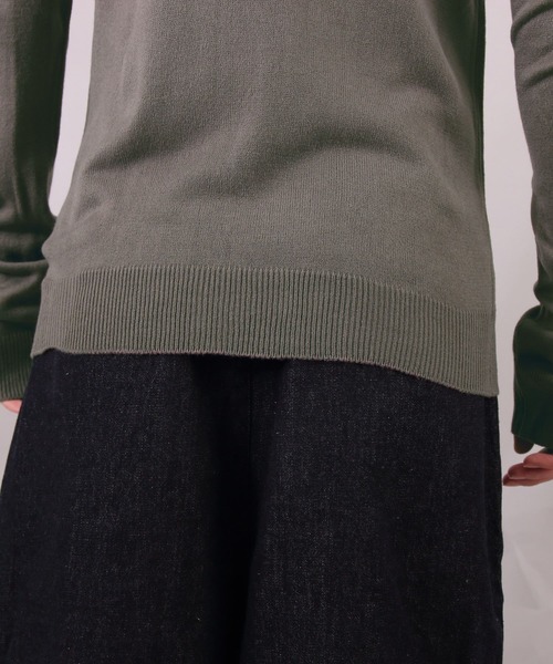 ８(eight)（エイト）の「カシミアタッチ タートルネック ニットセーター（ニット/セーター・メンズ・ブラック/ベージュ/ネイビー/チャコール/ホワイト・LARGE/MEDIUM/X-LARGE）」の8枚目の写真