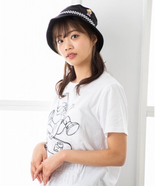 E-COME（イーカム）の「THE Sinmpsons シンプソンズ　バケットハット（ハット・レディース・ブラック/ホワイト・FREE）」の8枚目の写真