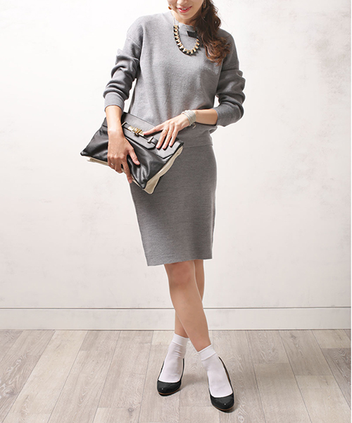 NANO universe（ナノユニバース）の「Fパテントコンフォートパンプス（パンプス・レディース・ブラック/ピンクベージュ/グレー・35/37/36/38）」の12枚目の写真