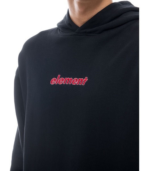 ELEMENT(エレメント)の「ELEMENT メンズ SLANT HOOD パーカー/エレメント プルオーバー ロゴ(パーカー・メンズ・ライトブルー/ブラック・MEDIUM/LARGE/X-LARGE)」の3枚目の写真