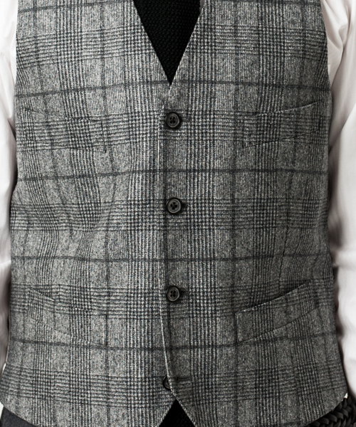 green label relaxing（グリーンレーベルリラクシング）の「★CANONICO CHK ベスト ◆（ベスト・メンズ・ダークグレー/ネイビー・42/48/44/50/46）」の9枚目の写真