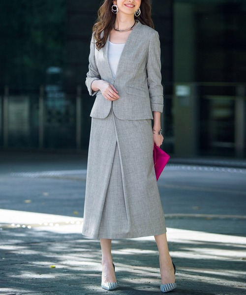 洗える マニッシュロングスカートセットス スーツセット Ranan ラナン のファッション通販 Zozotown