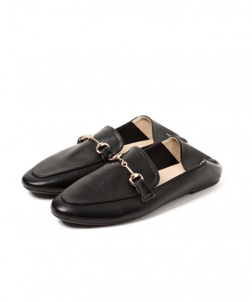 LAKOLE（ラコレ）の「2WAYビットローファー / LAKOLE（ローファー・レディース・ブラック/キャメル/ライトベージュ・MEDIUM/LARGE）」の4枚目の写真