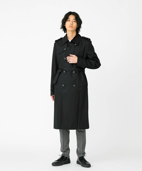 STUDIOUS（ステュディオス）の「【STUDIOUS】ブリティッシュトレンチコート（トレンチコート・メンズ・ブラック/ベージュ・1/2/3）」の14枚目の写真