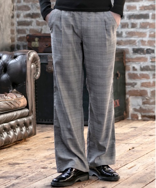 ADMIX/ATELIER SAB MEN（アドミックスアトリエサブメン）の「T/R ストレッチ リラックス イージー ワイドパンツ（その他パンツ・メンズ・ブラック/グレー/グレー系その他/グレー系その他2/ネイビー・48/50/52）」の4枚目の写真