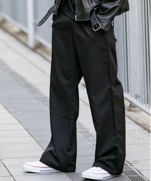 ADMIX/ATELIER SAB MEN（アドミックスアトリエサブメン）の「T/R ストレッチ リラックス イージー ワイドパンツ（その他パンツ・メンズ・ブラック/グレー/グレー系その他/グレー系その他2/ネイビー・48/50/52）」の2枚目の写真