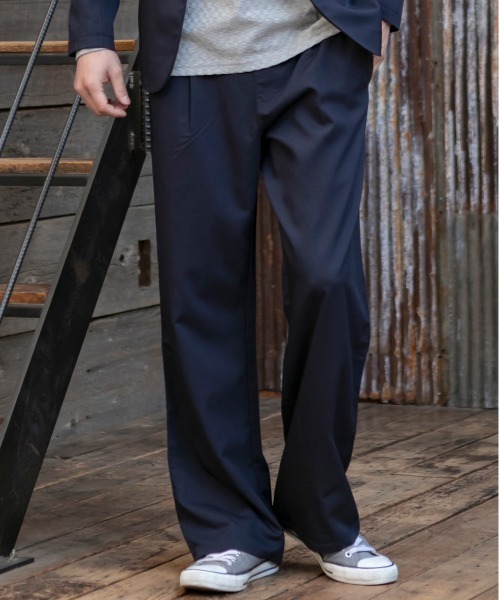 ADMIX/ATELIER SAB MEN（アドミックスアトリエサブメン）の「T/R ストレッチ リラックス イージー ワイドパンツ（その他パンツ・メンズ・ブラック/グレー/グレー系その他/グレー系その他2/ネイビー・48/50/52）」の6枚目の写真