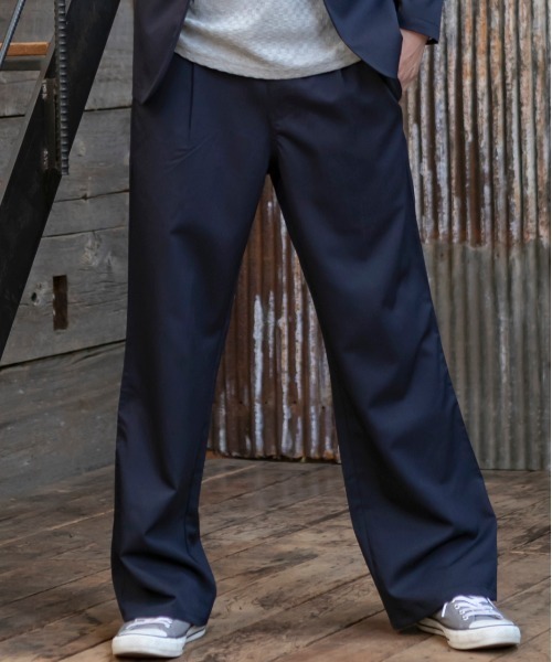 ADMIX/ATELIER SAB MEN（アドミックスアトリエサブメン）の「T/R ストレッチ リラックス イージー ワイドパンツ（その他パンツ・メンズ・ブラック/グレー/グレー系その他/グレー系その他2/ネイビー・48/50/52）」の7枚目の写真