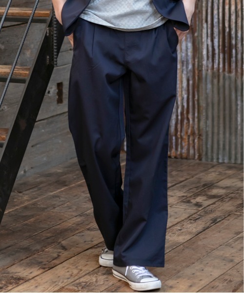 ADMIX/ATELIER SAB MEN（アドミックスアトリエサブメン）の「T/R ストレッチ リラックス イージー ワイドパンツ（その他パンツ・メンズ・ブラック/グレー/グレー系その他/グレー系その他2/ネイビー・48/50/52）」の8枚目の写真