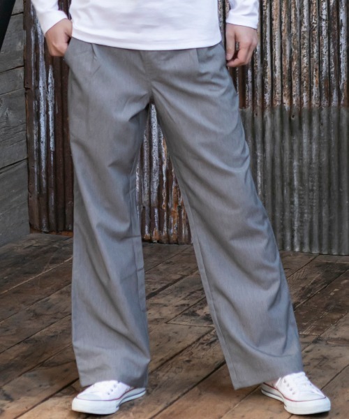 ADMIX/ATELIER SAB MEN（アドミックスアトリエサブメン）の「T/R ストレッチ リラックス イージー ワイドパンツ（その他パンツ・メンズ・ブラック/グレー/グレー系その他/グレー系その他2/ネイビー・48/50/52）」の15枚目の写真