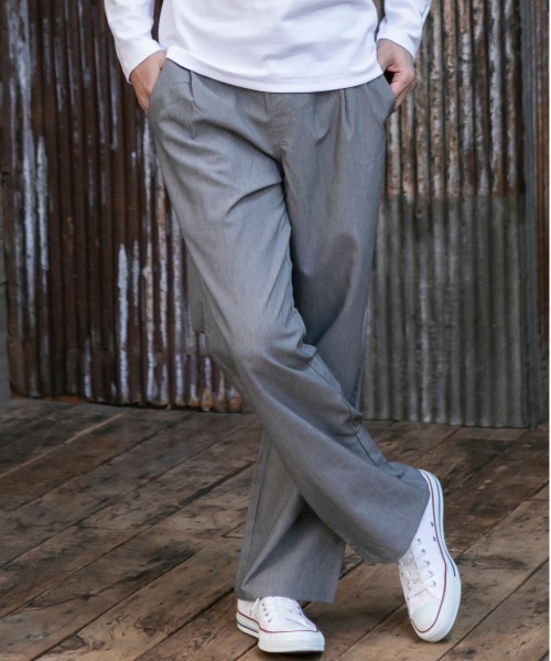 ADMIX/ATELIER SAB MEN（アドミックスアトリエサブメン）の「T/R ストレッチ リラックス イージー ワイドパンツ（その他パンツ・メンズ・ブラック/グレー/グレー系その他/グレー系その他2/ネイビー・48/50/52）」の16枚目の写真