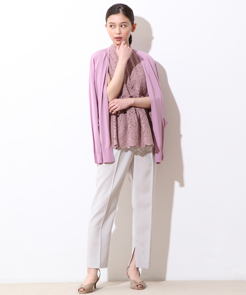 Tiara（ティアラ）の「サマーカーディガン（カーディガン/ボレロ・レディース・オフホワイト/ピンク/イエロー/チャコールグレー・FREE）」の10枚目の写真