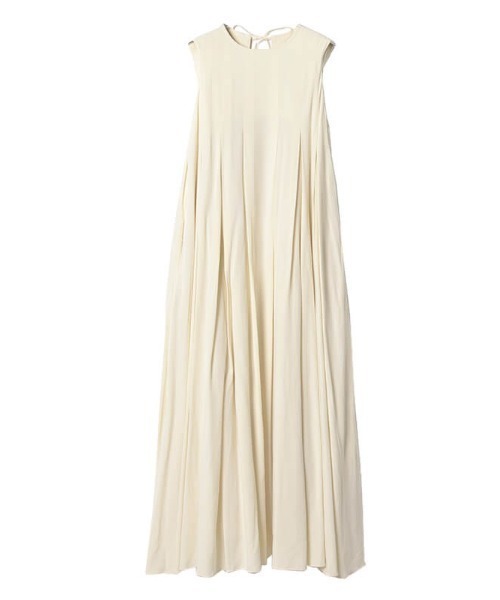 EIMY ISTOIRE（エイミーイストワール）の「タックデザインＩラインワンピース（ワンピース・レディース・アイボリー/ブラック/グリーン/ブラウン・FREE）」の2枚目の写真