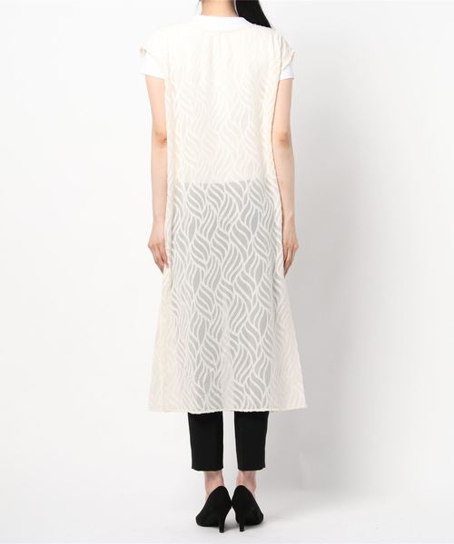 notch.（ノッチ）の「シアージャカード2WAYワンピース（ワンピース・レディース・ブラック/オフホワイト・M）」の5枚目の写真