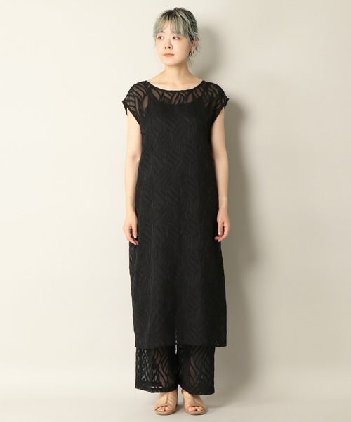 notch.（ノッチ）の「シアージャカード2WAYワンピース（ワンピース・レディース・ブラック/オフホワイト・M）」の17枚目の写真