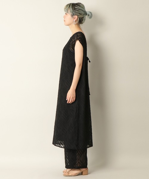 notch.（ノッチ）の「シアージャカード2WAYワンピース（ワンピース・レディース・ブラック/オフホワイト・M）」の16枚目の写真