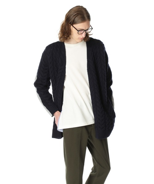 SOPHNET.（ソフネット）の「FABRIC MIX CARDIGAN（カーディガン/ボレロ  