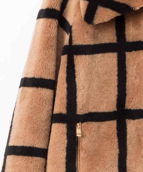 Diagram（ダイアグラム）の「エコファーチェックジャケット（ブルゾン  