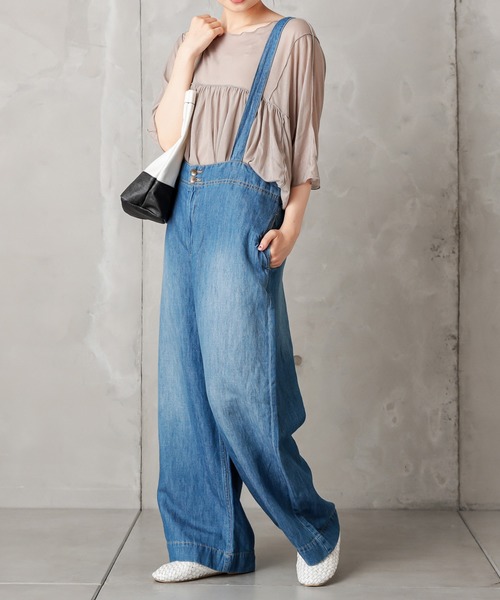 PUAL CE CIN（ピュアルセシン）の「【ani】綿デニムコーティングトート小（トートバッグ・レディース・ホワイト/ブラック/インディゴブルー・FREE）」の6枚目の写真