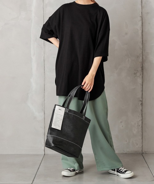 PUAL CE CIN（ピュアルセシン）の「【ani】綿デニムコーティングトート小（トートバッグ・レディース・ホワイト/ブラック/インディゴブルー・FREE）」の15枚目の写真