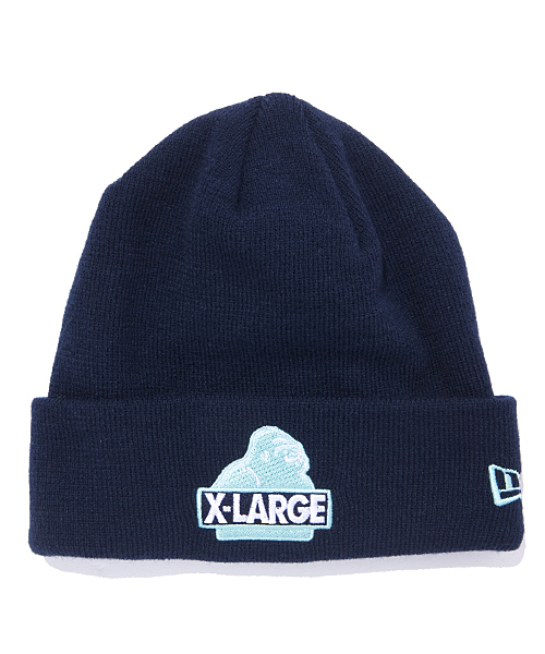 XLARGE（エクストララージ）の「NEWERA CUFF BEANIE（ニットキャップ/ビーニー・メンズ・ブルー/ネイビー/ブラック・ONE SIZE）」の3枚目の写真