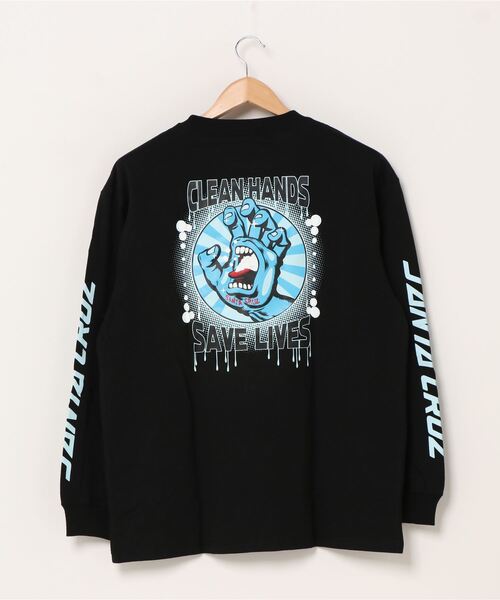 SANTA CRUZ（サンタクルーズ）の「【ムラサキスポーツ別注】SANTACRUZ/サンタクルーズ　バックプリントロンT 502203401（Tシャツ/カットソー・メンズ・ホワイト/ブラック・L/M/XL）」の4枚目の写真