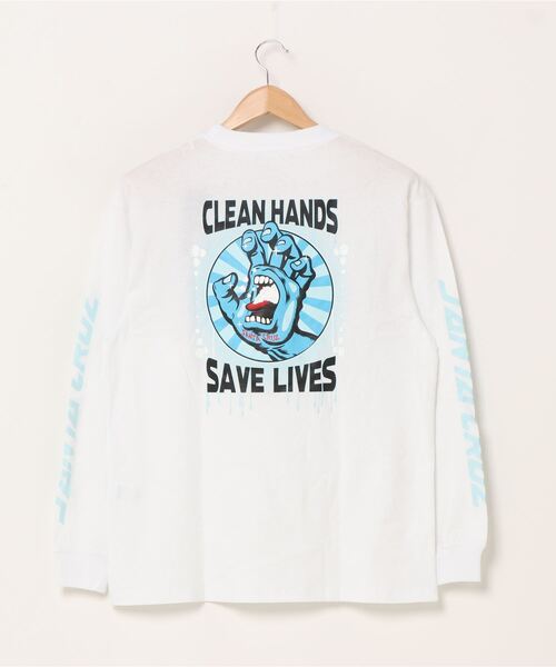 SANTA CRUZ（サンタクルーズ）の「【ムラサキスポーツ別注】SANTACRUZ/サンタクルーズ　バックプリントロンT 502203401（Tシャツ/カットソー・メンズ・ホワイト/ブラック・L/M/XL）」の7枚目の写真