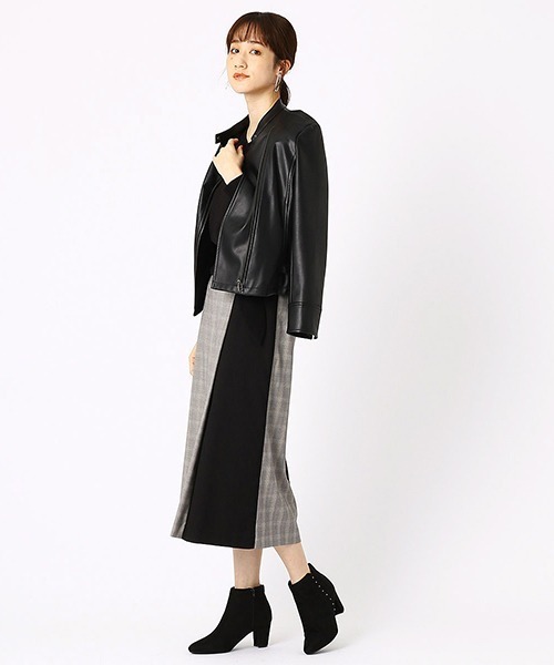 COMME CA ISM（コムサイズム）の「《フェイクレザー》 ライダースジャケット（ライダースジャケット・レディース・ブラック・LARGE/MEDIUM/SMALL）」の5枚目の写真