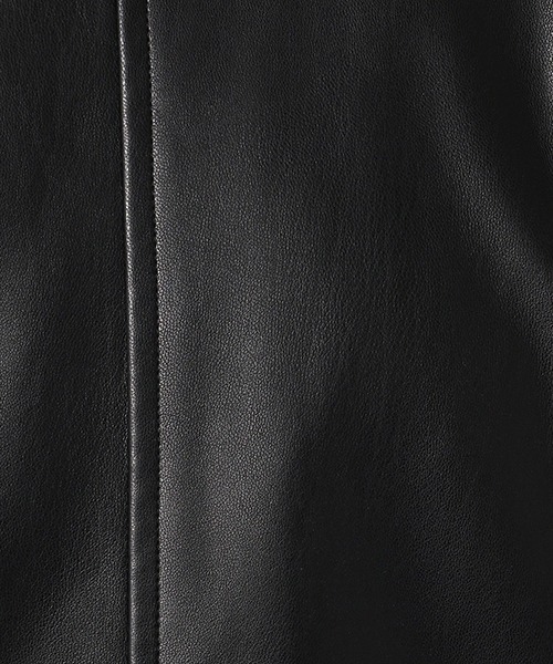 COMME CA ISM（コムサイズム）の「《フェイクレザー》 ライダースジャケット（ライダースジャケット・レディース・ブラック・LARGE/MEDIUM/SMALL）」の3枚目の写真