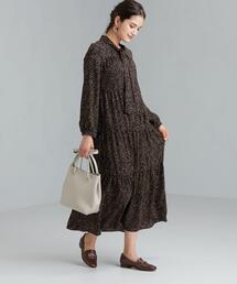 green label relaxing | FFC ボウタイ ティアード プリント ワンピース(ワンピース)