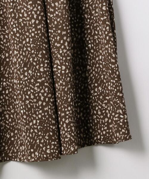 green label relaxing（グリーンレーベルリラクシング）の「FFC ボウタイ ティアード プリント ワンピース（ワンピース・レディース・ブラック/モカ・FREE）」の5枚目の写真