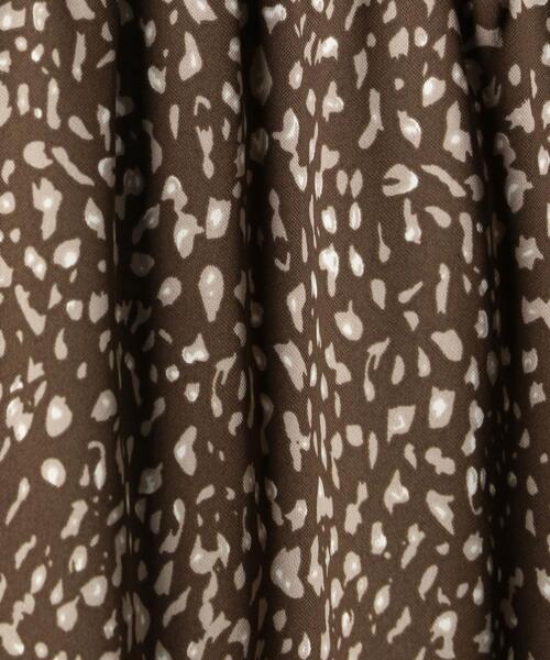 green label relaxing（グリーンレーベルリラクシング）の「FFC ボウタイ ティアード プリント ワンピース（ワンピース・レディース・ブラック/モカ・FREE）」の7枚目の写真