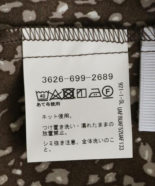 green label relaxing（グリーンレーベルリラクシング）の「FFC ボウタイ ティアード プリント ワンピース（ワンピース・レディース・ブラック/モカ・FREE）」の3枚目の写真