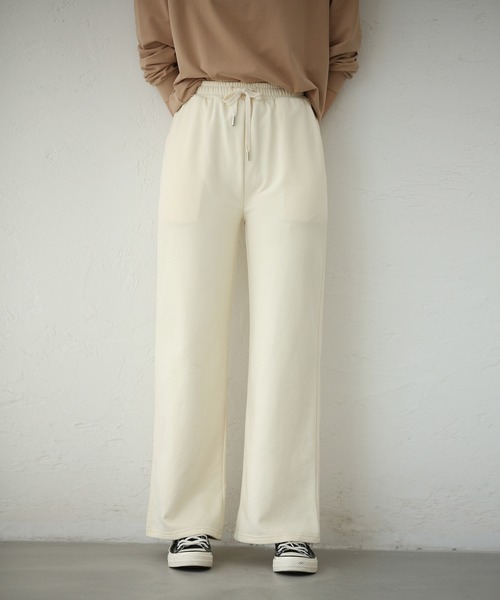 SAISON DE PAPILLON(セゾンドパピヨン)の「スウェットワイドパンツ(その他パンツ・レディース・ブラック/アイボリー/チャコール・S/M/L)」の10枚目の写真