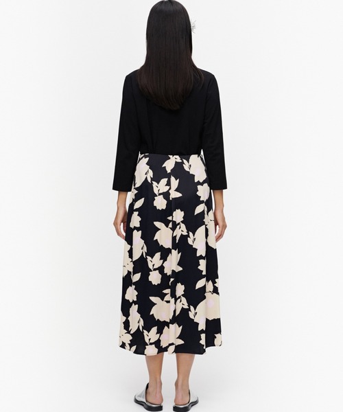 希少 marimekko Jaarouva 花柄 長袖カットソー M org.jpg