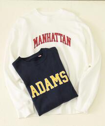 coen | 【女性にもオススメ】USAコットンカレッジプリントクルーネックスウェット(トレーナー/ロゴスウェット）(スウェット)