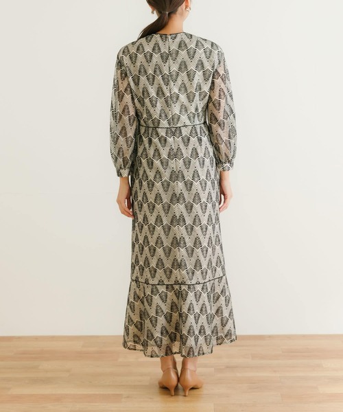 LA MAISON URBAN RESEARCH ネイビーレースワンピース 新品 URBAN RESEARCH（アーバンリサーチ）の「LA MAISON 総レース