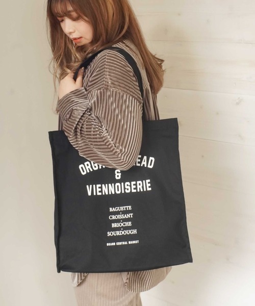 Producty Warranty マチ付き キャンバス プリント トートバッグ トートバッグ Producty Warranty プロダクティワランティ のファッション通販 Zozotown