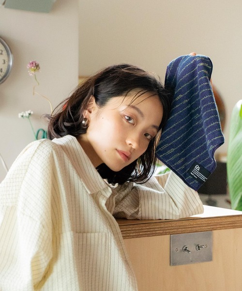 Wpc.（ダブリュピーシー）の「Wpc. Patterns 抗菌防臭 ハンカチ ユニセックス（ハンカチ/ハンドタオル・レディース・ストライプ/ブラック系その他/チェック/ブルー系その他/オレンジ系その他/ゴールド系その他/ホワイト系その他/ブラウン系その他/グレー系その他/ネイビー/カモフラージュ/ホワイト×グリーン/ブラック/ネイビー系/ブルー系その他2/ネイビー系2・FREE）」の11枚目の写真