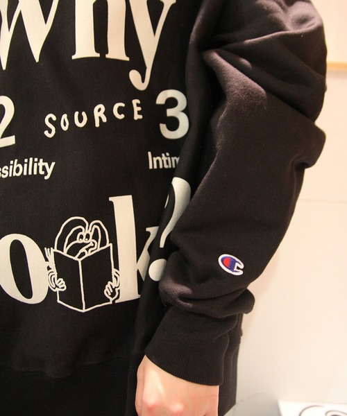 ACTUAL SOURCE】Why Books? CREW（スウェット）｜ACTUAL SOURCE