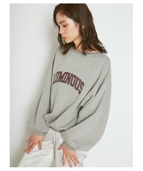 SNIDEL（スナイデル）の「ORGANICSピグメントロゴスウェット