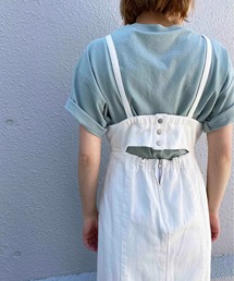 バックカットデニムドレス