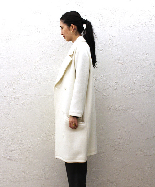 goocy（グーシー）の「Bigピーコート（ピーコート・レディース・オフホワイト/ブラック/ミント/キャメル・FREE）」の6枚目の写真