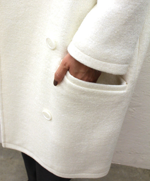 goocy（グーシー）の「Bigピーコート（ピーコート・レディース・オフホワイト/ブラック/ミント/キャメル・FREE）」の14枚目の写真