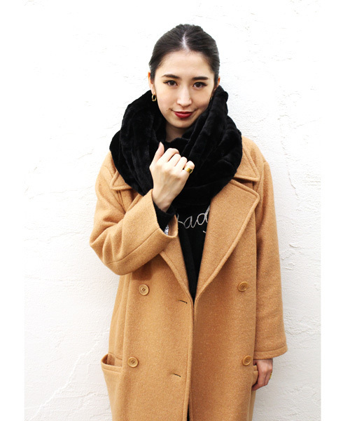 goocy（グーシー）の「Bigピーコート（ピーコート・レディース・オフホワイト/ブラック/ミント/キャメル・FREE）」の16枚目の写真