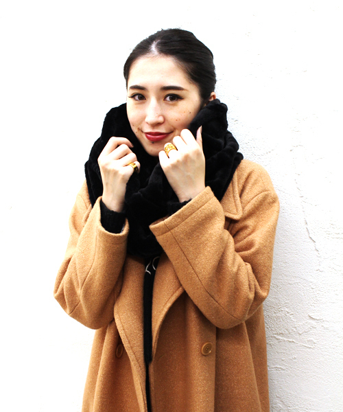 goocy（グーシー）の「Bigピーコート（ピーコート・レディース・オフホワイト/ブラック/ミント/キャメル・FREE）」の17枚目の写真