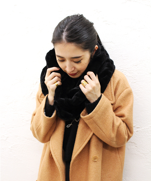 goocy（グーシー）の「Bigピーコート（ピーコート・レディース・オフホワイト/ブラック/ミント/キャメル・FREE）」の18枚目の写真