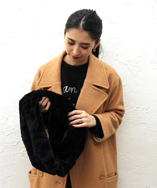 goocy（グーシー）の「Bigピーコート（ピーコート・レディース・オフホワイト/ブラック/ミント/キャメル・FREE）」の19枚目の写真