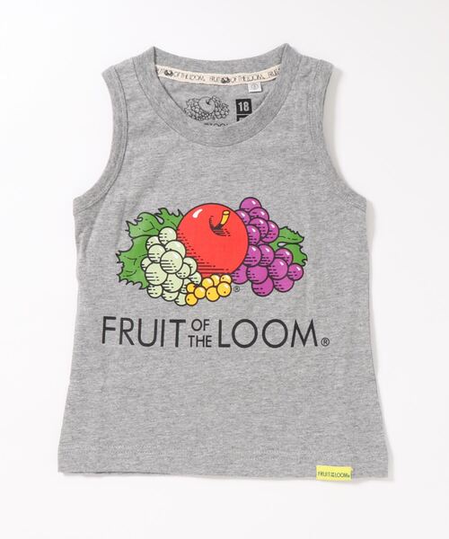 FRUIT OF THE LOOM（フルーツオブザルーム）の「ロゴPtタンクトップ（タンクトップ・キッズ・グレー/ホワイト/ブラック・130-140cm/110-120cm/90-100cm）」の3枚目の写真