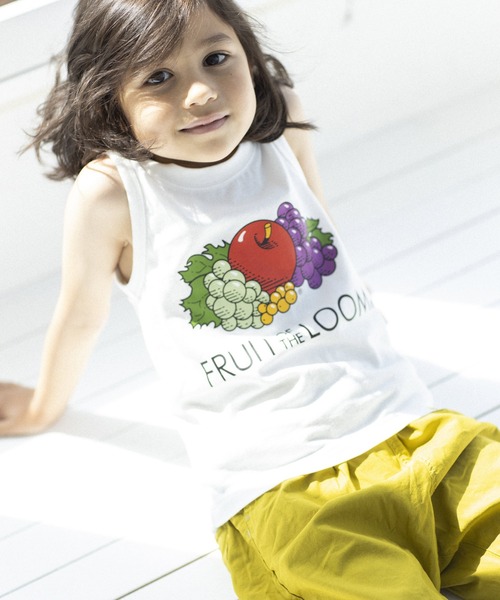 FRUIT OF THE LOOM（フルーツオブザルーム）の「ロゴPtタンクトップ（タンクトップ・キッズ・グレー/ホワイト/ブラック・130-140cm/110-120cm/90-100cm）」の5枚目の写真